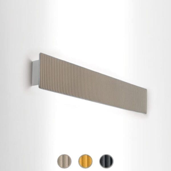 Modoluce RIGHELLO parete L.160cm – tessuto soft grigio