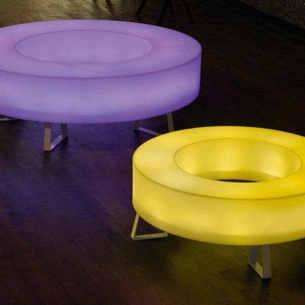 Modoluce ATOLLO LED panchina luminosa outdoor D.100cm – bianco