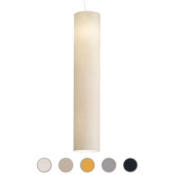 Modoluce LOST sospensione 7 punti luce – D.40cm H.200cm – cotone bianco