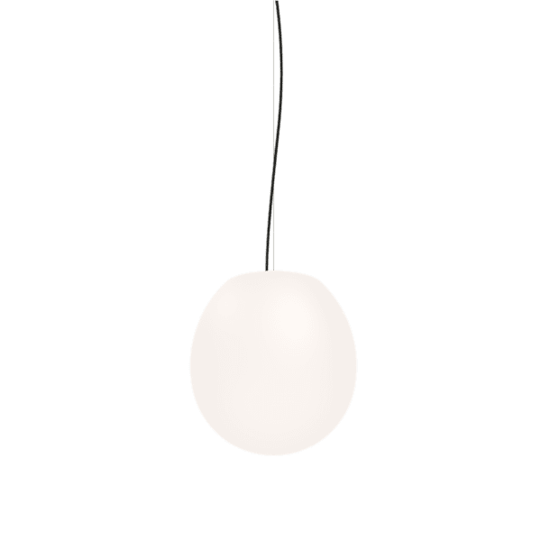 Wever Ducre DRO LED 3.0 sospensione - 290mm nero e vetro opalino bianco