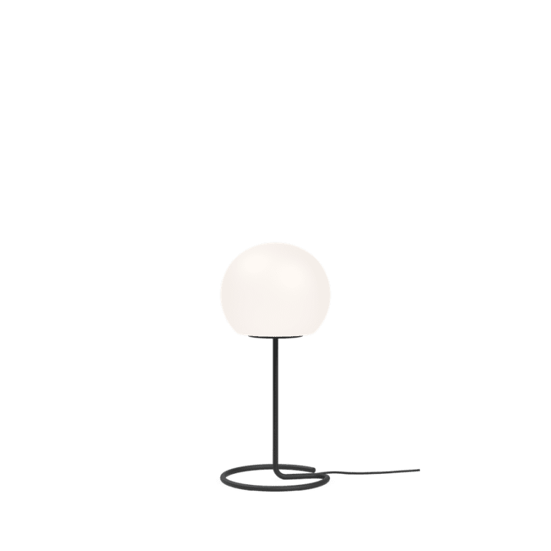 Wever Ducre DRO LED 3.0 tavolo - D.200mm H.625mm nero e vetro opalino bianco