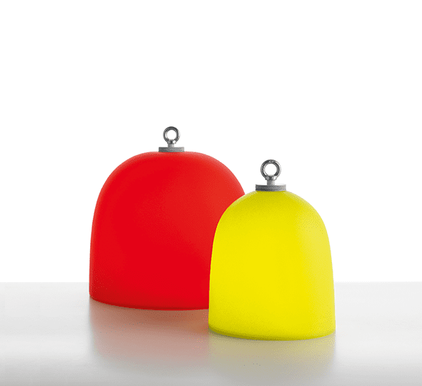 Modoluce CAMPANONE outdoor appoggio ricaricabile D.51cm – rosso