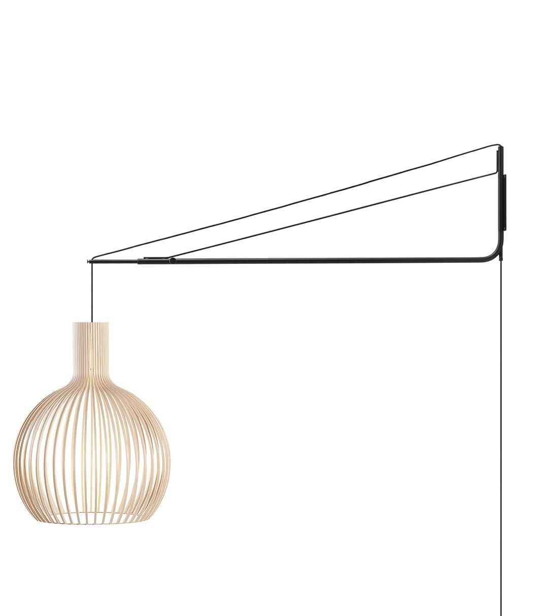 Secto Design VARSI solo accessorio braccio parete - laminato nero