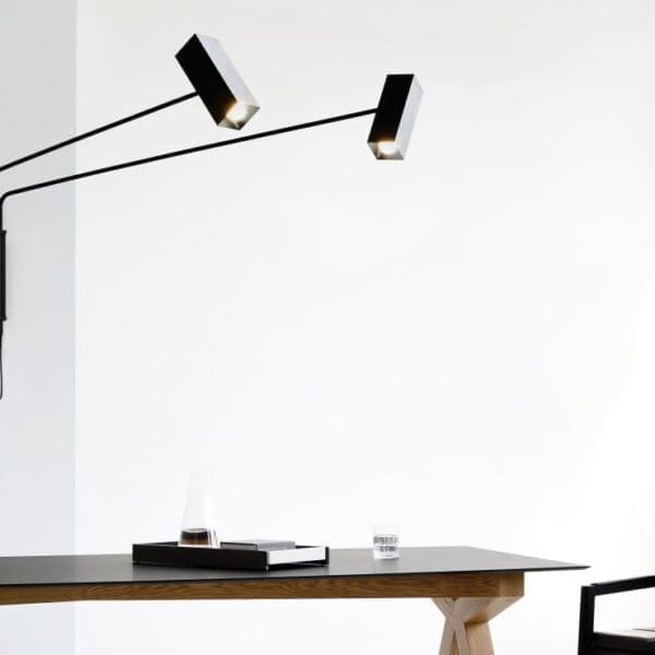 Modoluce DEJAVU' parete con cavo L.209cm – nero