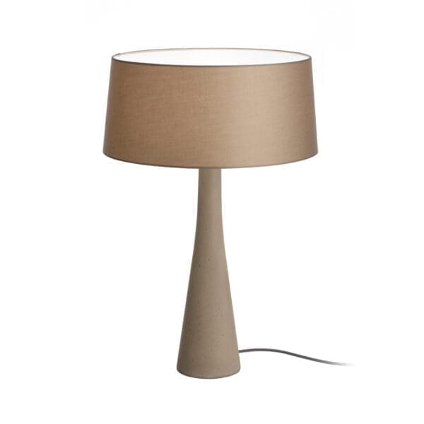 Modoluce AURA tavolo – base canapa grezza plissè