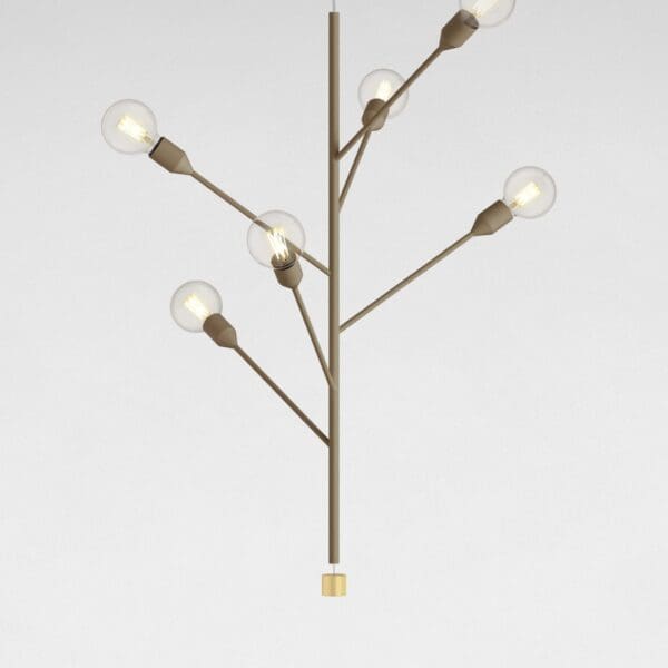 Modoluce BAOBAB sospensione 6 bracci – verde palude