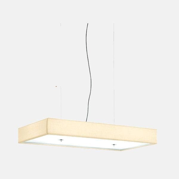 Modoluce RETTANGOLO SLIM LED sospensione grande 100x50cm – cotone sabbia