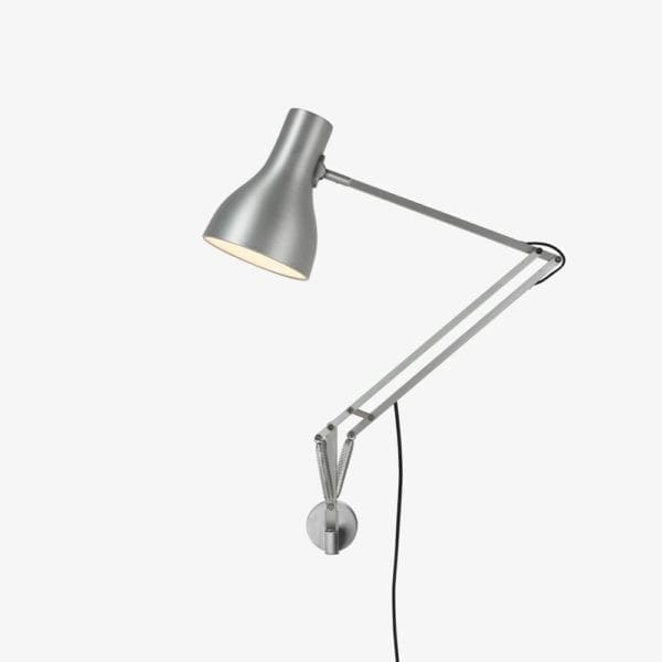 Anglepoise TYPE 75 scrivania con supporto parete - silver