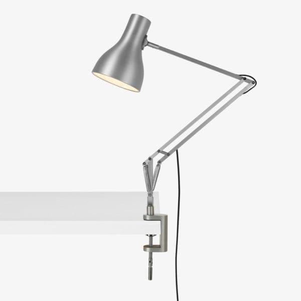 Anglepoise TYPE 75 scrivania con morsetto - silver