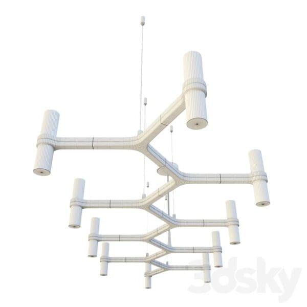 Nemo CROWN PLANA LINEA sospensione – verniciato bianco