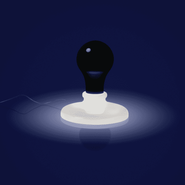 Foscarini Lightbulb Tavolo – Nero
