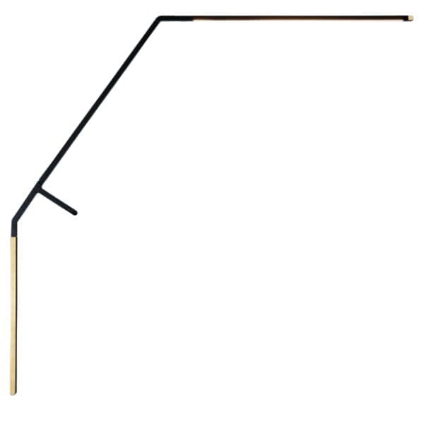 Nemo BIRD tavolo – nero cromato e vetro bianco