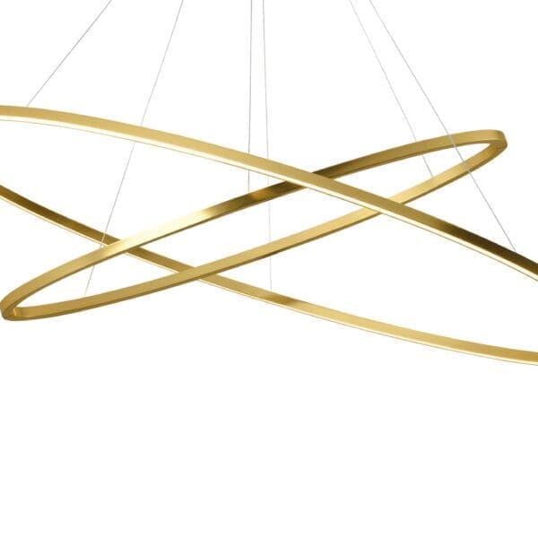 Nemo ELLISSE DOUBLE MEGA minor uplight major downlight sospensione 2700K – oro