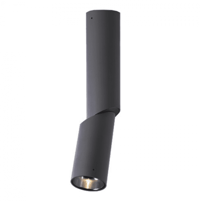 Luceplan E06 soffitto fascio largo – nero opaco