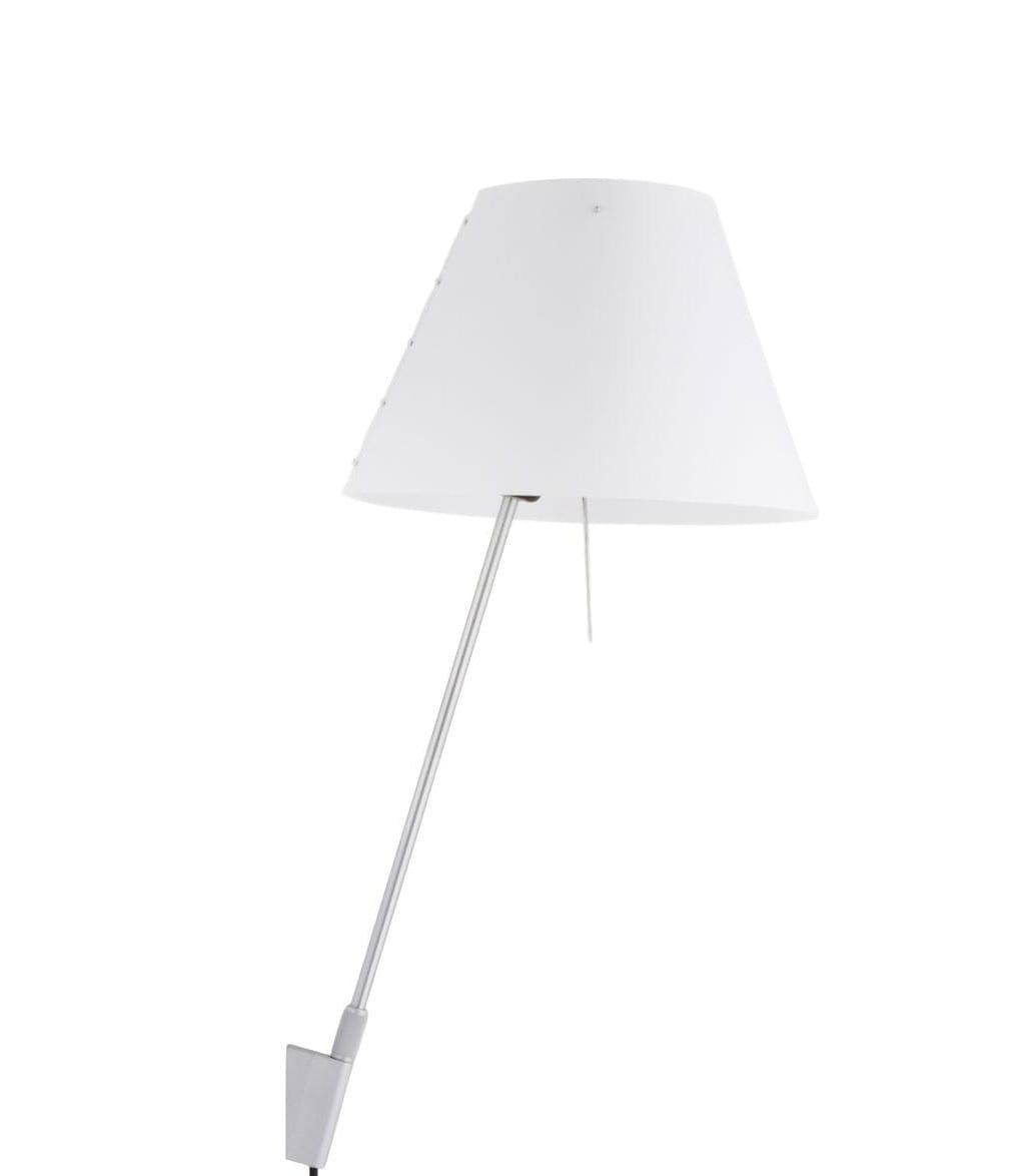 Luceplan COSTANZINA D13api wall - aluminum body and foggy white shade