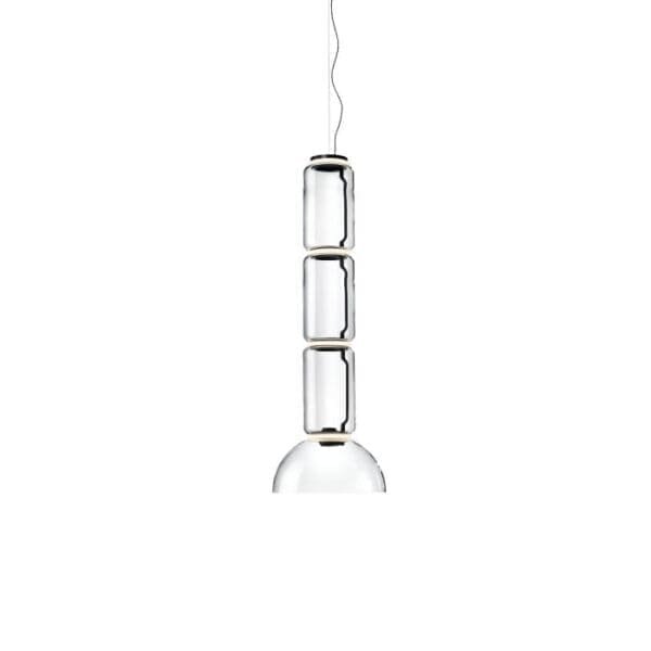 Flos NOCTAMBULE SUSPENSION S3 CYLINDER E BOWL – nero