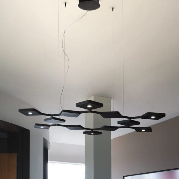 Stilnovo QUAD P12 sospensione – nero