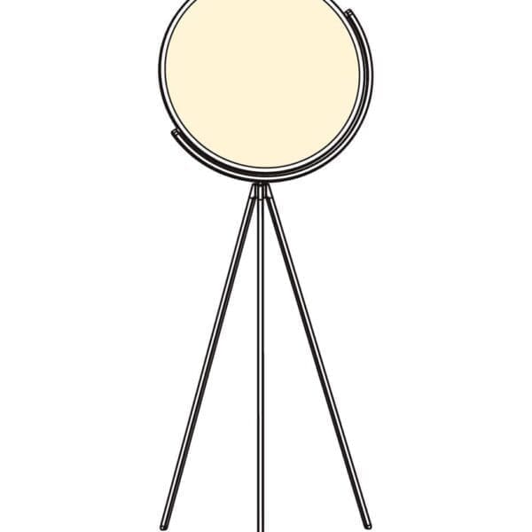 Flos SUPERLOON terra – cromo