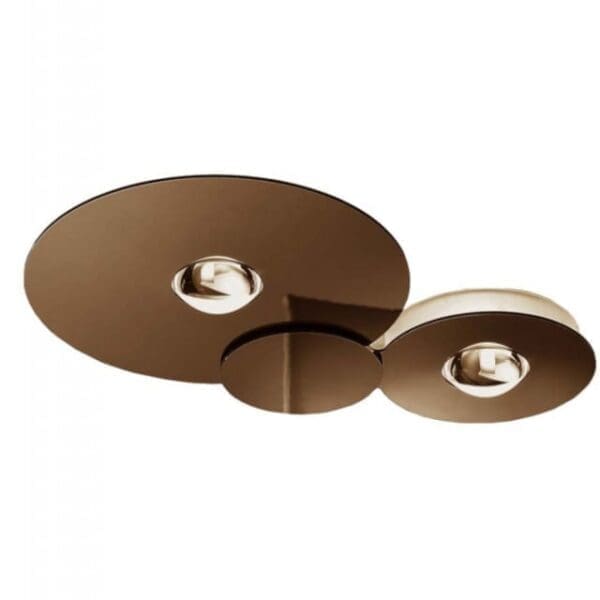 Lodes BUGIA DOUBLE 3000K soffitto – bronzo lucido