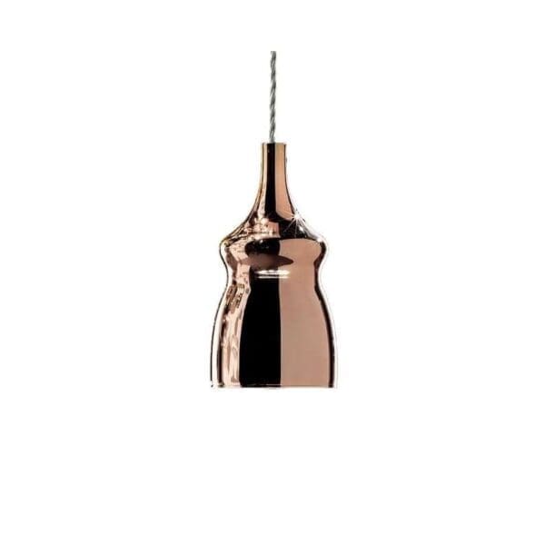 Lodes NOSTALGIA GLASS SMALL sospensione – oro rosa