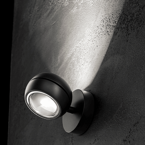 Lodes NAUTILUS MINI 2700K parete – nero opaco