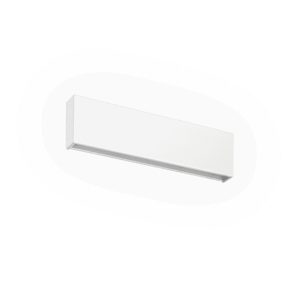 Decorative BOX W1 MONO EMISSIONE 3000K parete 319mm – bianco