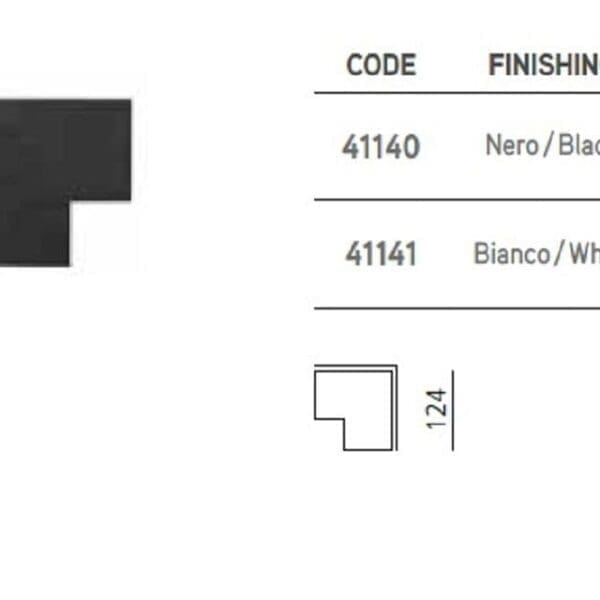 Logica KLIK KLAK Accessorio angolo 90° Interno c/spinotti e staffe connessione - bianco