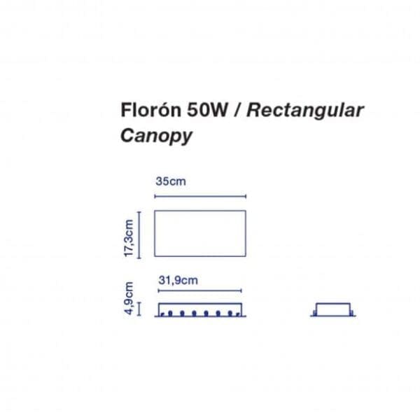 Marset Florón 20W Circolare Canopy Nero