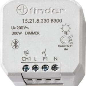 Finder YESLY Attuatore di regolazione della luminosità senza fili elettronico, a 1 canale, da incasso