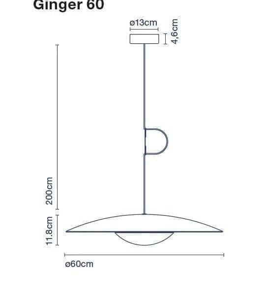 Marset Ginger 60 Metal  Bianco DALI