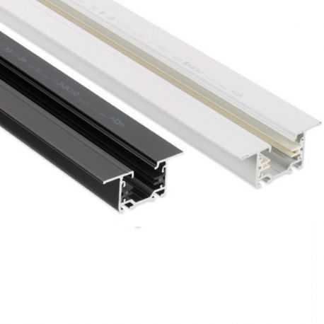 Arkoslight TRACK 1L PROFILE RECESSED 1 metro - binario da incasso elettrificato bianco