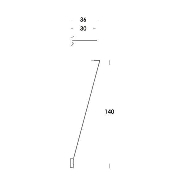 Vesoi Close-up 140-ap brunito scuro matt elemento pendente in vetro rosso