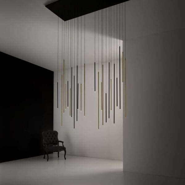 Vesoi Tubetto 160-s24 ottone grezzo nero cavo nero