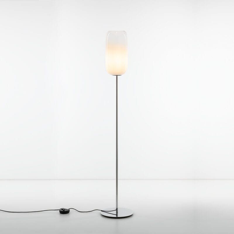 Artemide GOPLE FLOOR struttura bianco, diffusore bianco sfumato