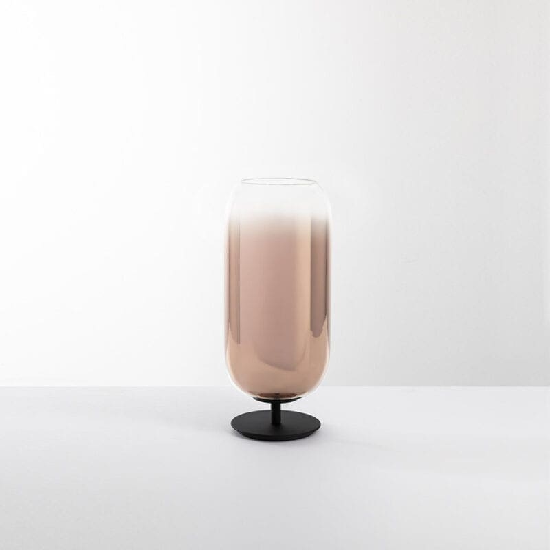 Artemide GOPLE MINI TABLE struttura nero, diffusore rame