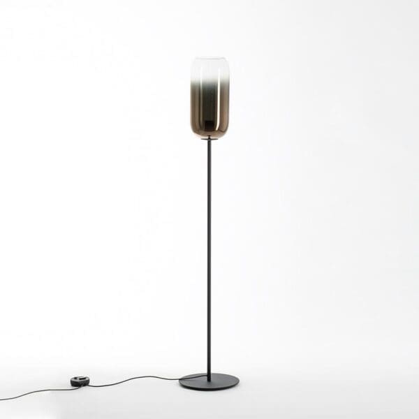 Artemide GOPLE F black structure - bronze diffuser