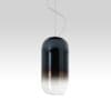 Artemide GOPLE S black structure - sapphire blue diffuser