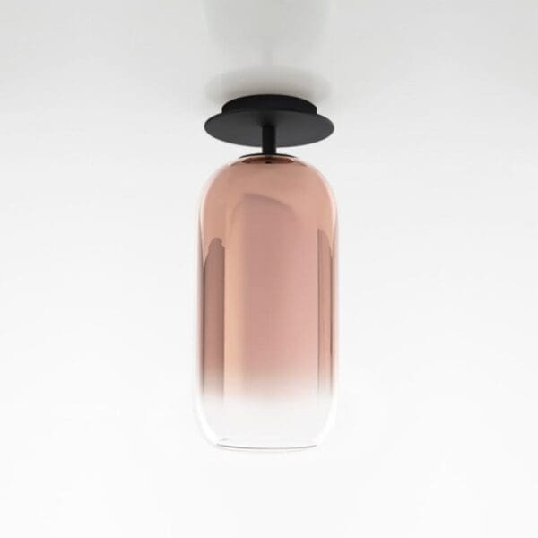 Artemide GOPLE C black structure - copper diffuser