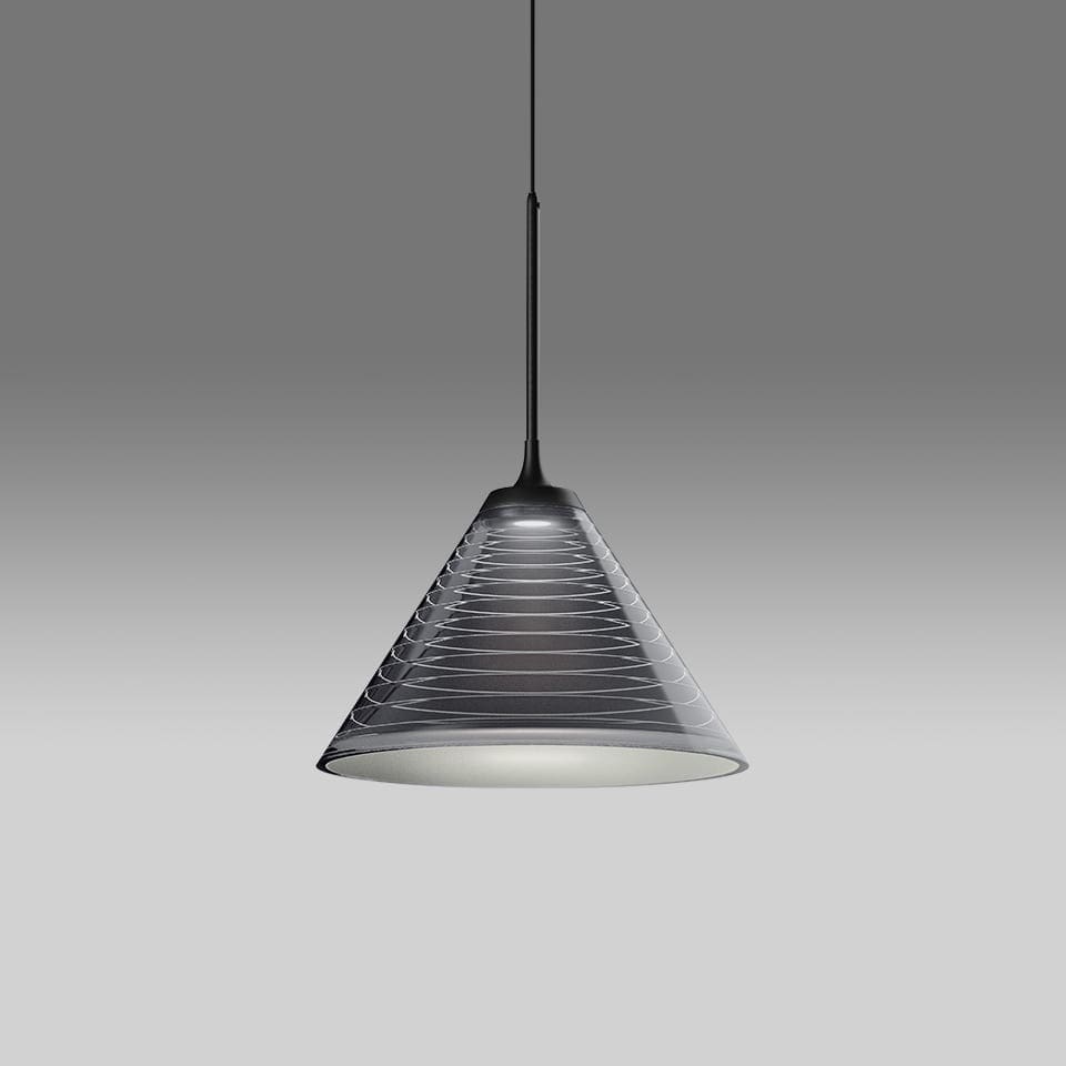 Artemide LOOK AT ME 35 SUSPENSION struttura e diffusore nero, Push