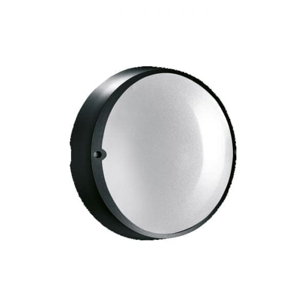 Lombardo AIRY plus tonda 30cm - Diffusore opalino  - outdoor -nero