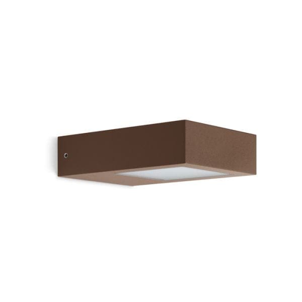 Lombardo TREND flat Up&Down 125 LED 3000k - Bidirectional Light beam - Diffuser transparent - outdoor - corten