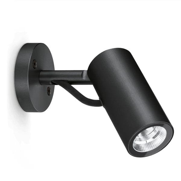 Lombardo AGO Wall Power LED 3000k - Diffuser transparent - outdoor - black