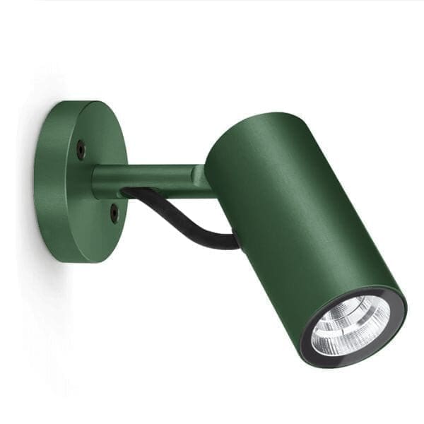 Lombardo AGO Wall Power LED 3000k - Diffuser transparent - outdoor - green