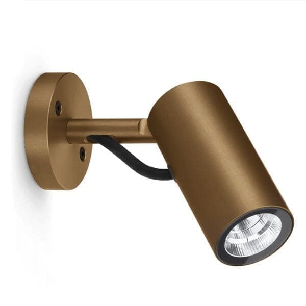 Lombardo AGO Wall Power LED 3000k - Diffuser transparent - outdoor - brown