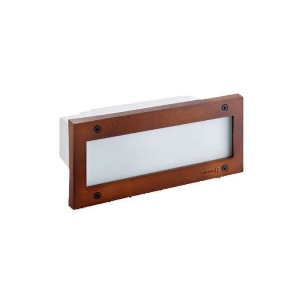 Lombardo STILE 26cm symmetric LED 3000k - Diffuser glass - outdoor - corten