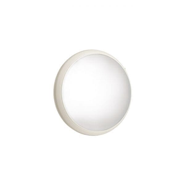 Lombardo NOVA tonda 26cm LED 3000k - Diffuser glass - outdoor - grey high tech