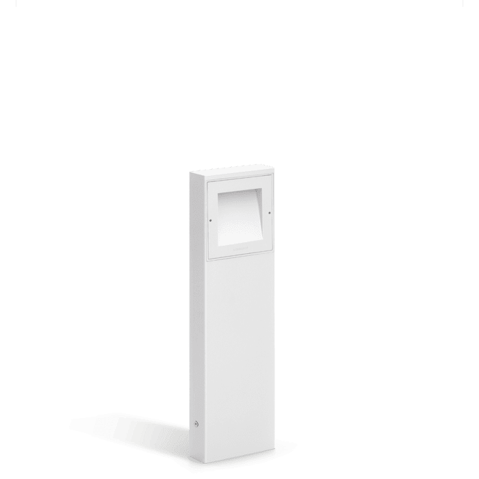Lombardo KOI 11cm Post H40cm LED 3000k - Diffuore vetro - outdoor - bianco