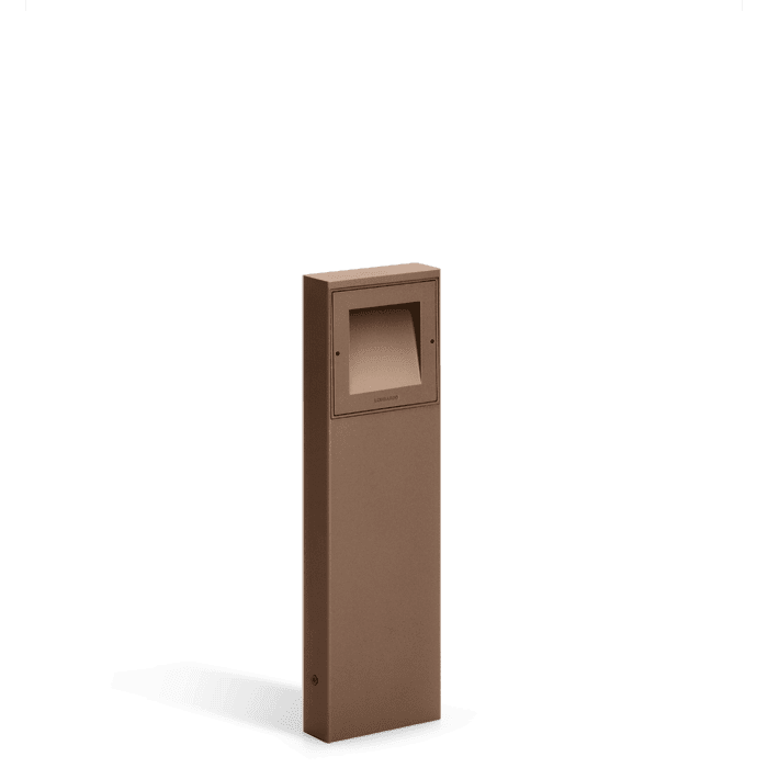 Lombardo KOI 11cm Post H40cm LED 3000k - Diffuore vetro - outdoor - corten