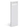 Lombardo KOI 22cm Post H60cm LED 3000k - diffusore vetro - outdoor -bianco