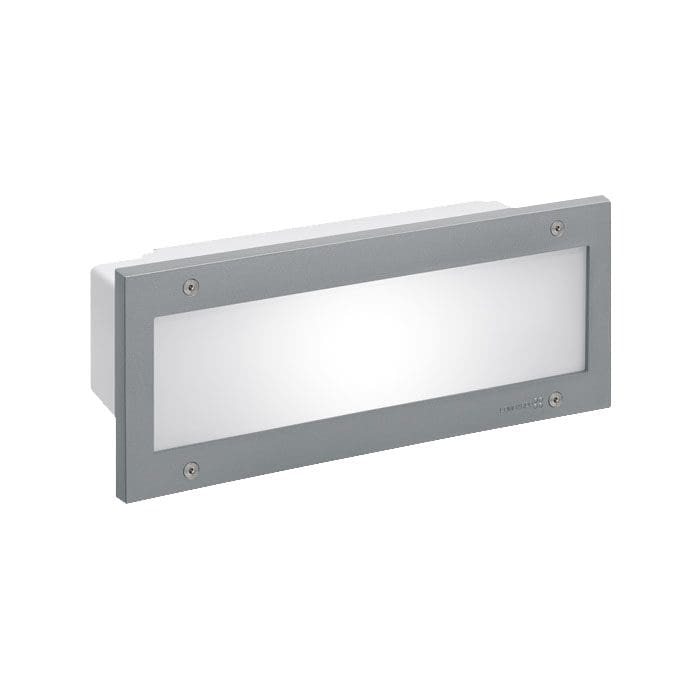 Lombardo STILE 33cm symmetric LED 3000k - Diffuser glass - outdoor - grey high tech